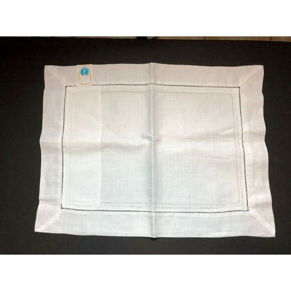 Clever Fingers Linen White Cutwork Bread Roll Muffin Covers lot of 2 NEW GIFT - Picture 2 of 6